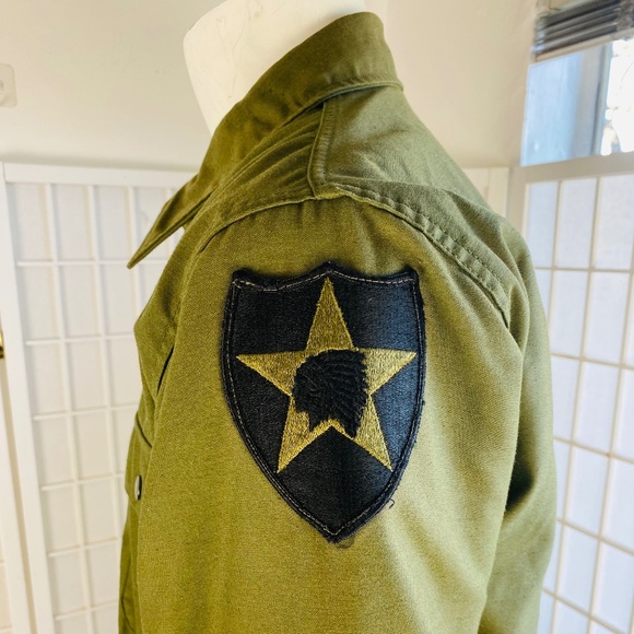 Vintage USA Military Jacket, L-XL. - Picture 8 of 9